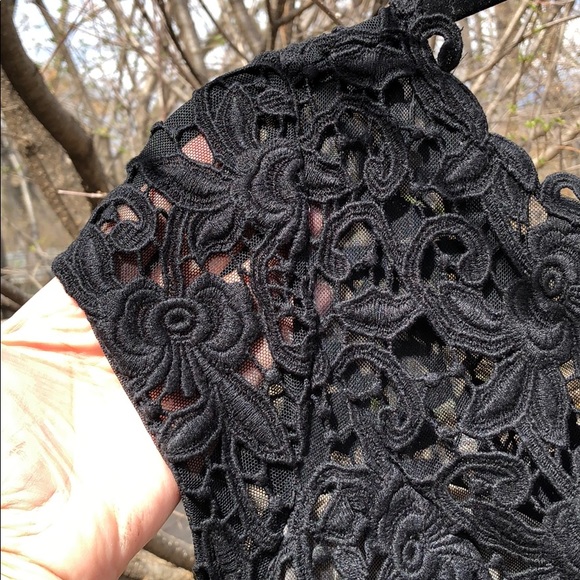 Chetta B black lace dress size 10 - Picture 7 of 7